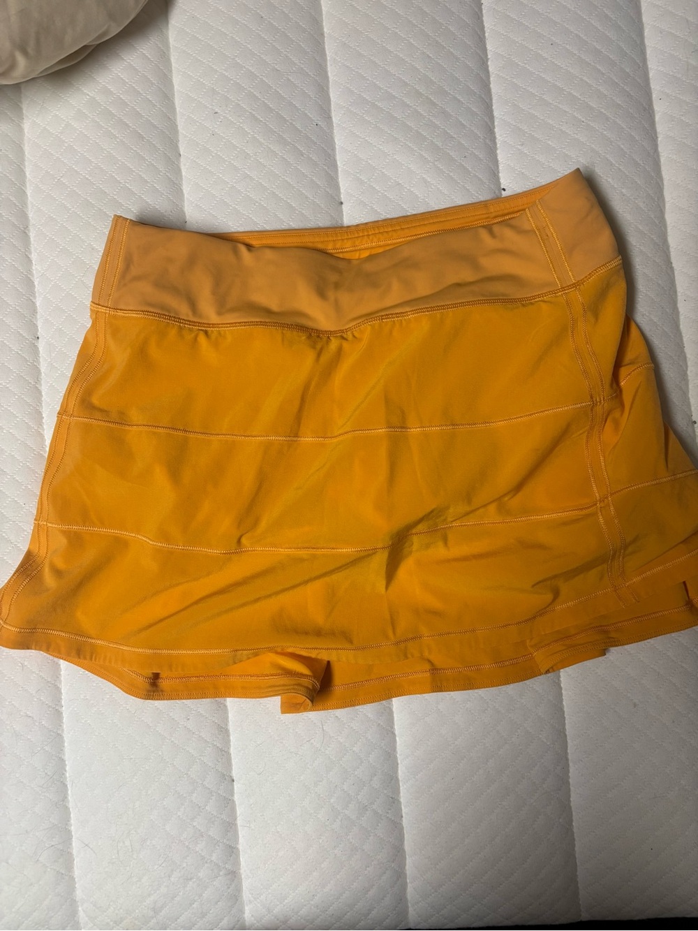 lululemon Orange Athletic Mini Skirt